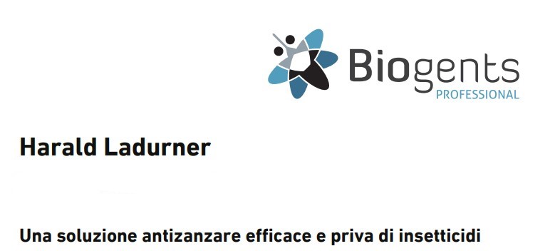 Biogents Professional - Harald Ladurner - ohne Border Biogents Professional - Harald Ladurner